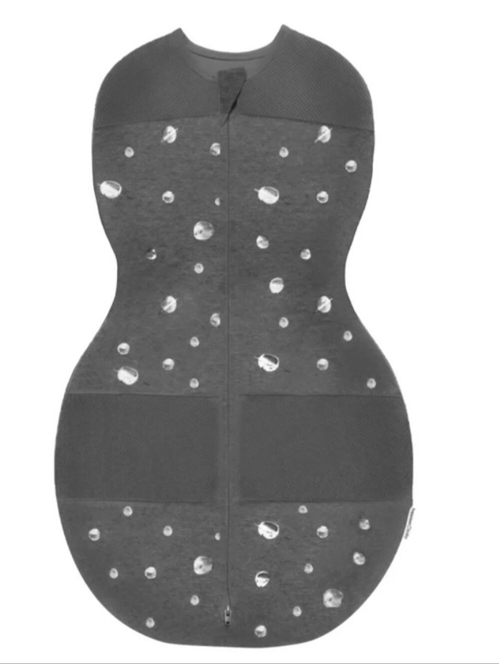 Happiest Baby Sleepea Swaddle Sleep Sack Charcoal Planets Size Medium 2-4 Months